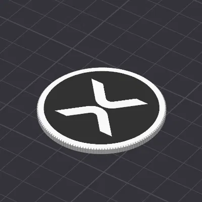 Mô Hình Đồng Xu XRP Có Viền Vân Độc Đáo