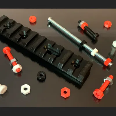 Bộ STL Hardware Parts: Picatinny Rail & Bu lông/Đai ốc M4
