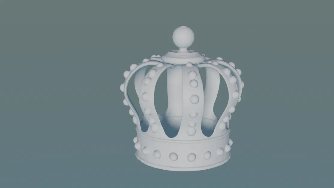 Mô Hình Vương Miện Hoàng Gia 3D - Crown 3D - Image 1