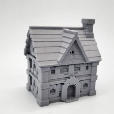 Mô Hình Quán Rượu & Nhà Nghỉ 3D Phong Cách Cổ Điển