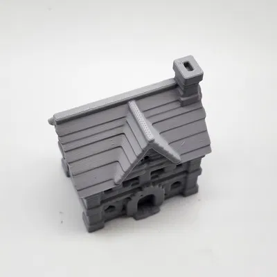 Mô Hình Quán Rượu & Nhà Nghỉ 3D Phong Cách Cổ Điển