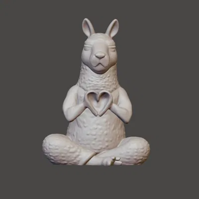 Tượng Alpaca Love - Quà tặng độc đáo, trang trí nhà cửa