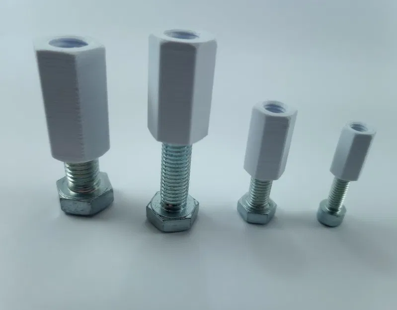 Đai Ốc Nối Dài Tiêu Chuẩn DIN6334 (M6-M16) In 3D - Image 1