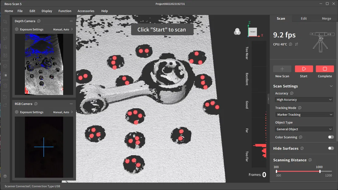 Bóng Marker Tracker cho quét 3D (Marker Tracker Ball 3d scanning) - Image 3