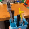 Bộ Organizer Kẹp Bàn (Screw-Clamp) – Ống Cắm Bút & Thùng Rác - Thumbnail 2