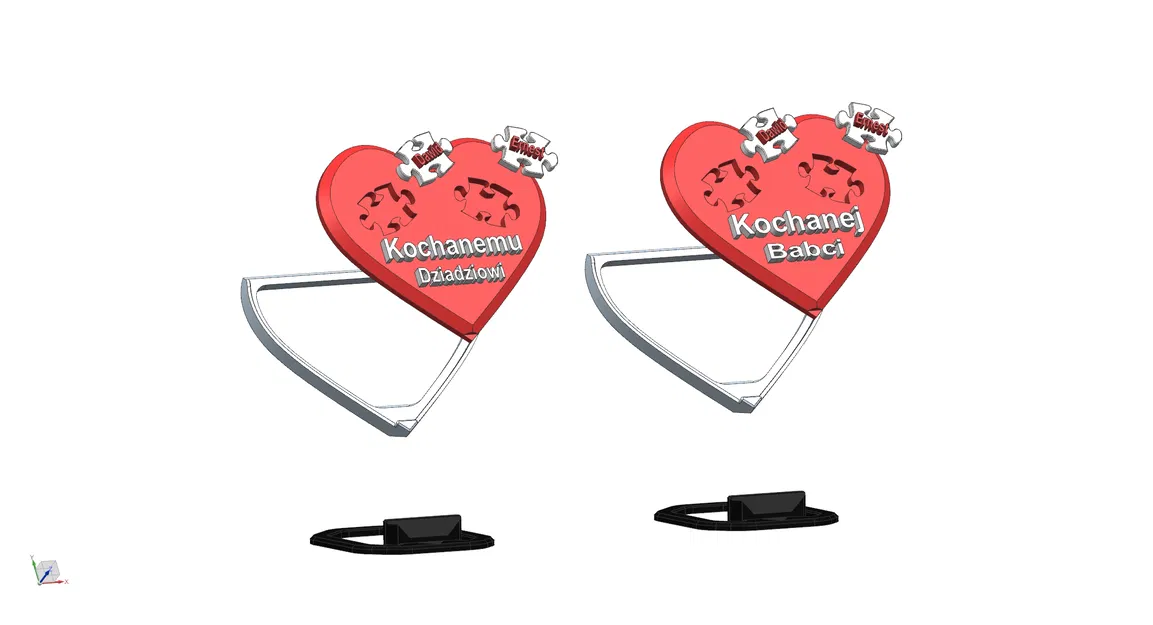 Dzień Babci i Dziadzia Serce Puzle – Trái tim puzzle tặng Bà & Ông - Image 4