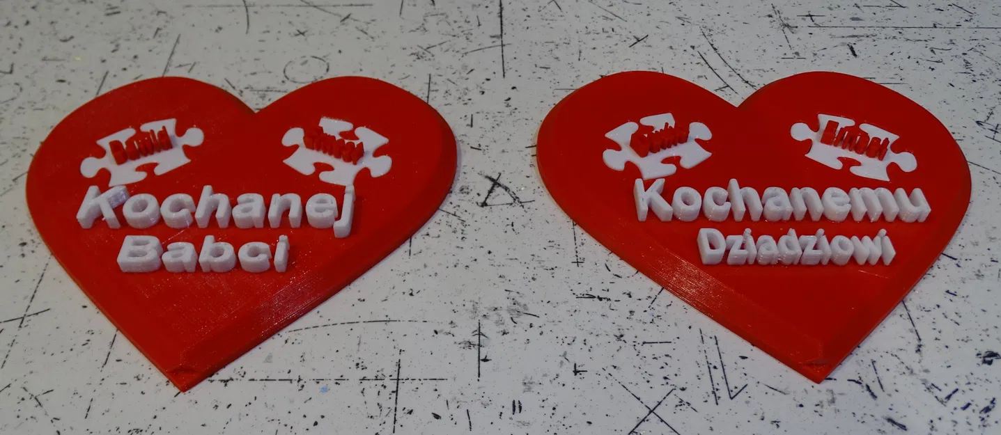 Dzień Babci i Dziadzia Serce Puzle – Trái tim puzzle tặng Bà & Ông - Image 9