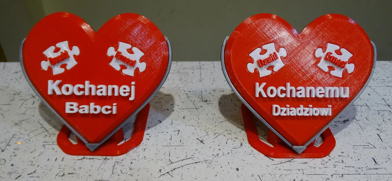 Dzień Babci i Dziadzia Serce Puzle – Trái tim puzzle tặng Bà & Ông - Image 11