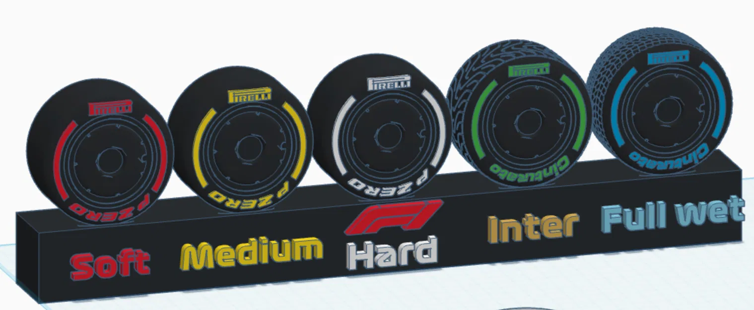 Lốp Pirelli F1 18 inch kèm chân đế - Image 2