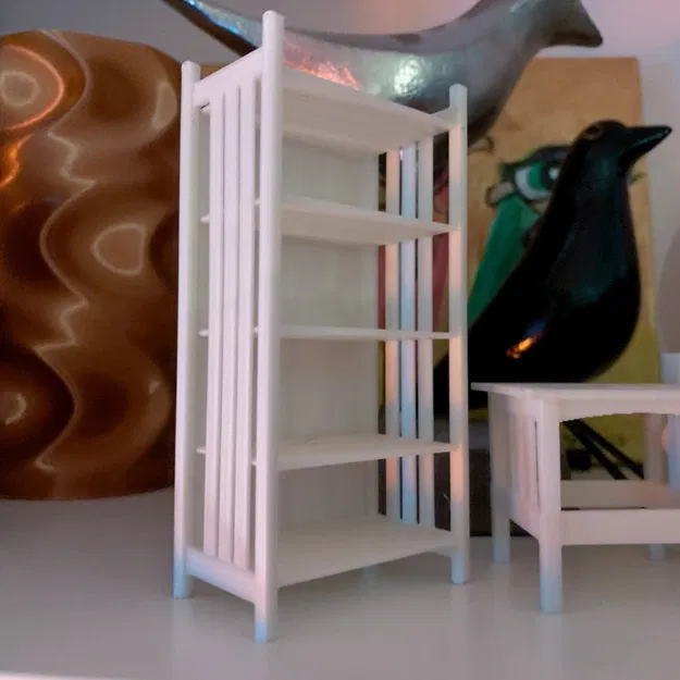 Kệ sách Mission/Craftsman tỉ lệ 1:12 - Image 1