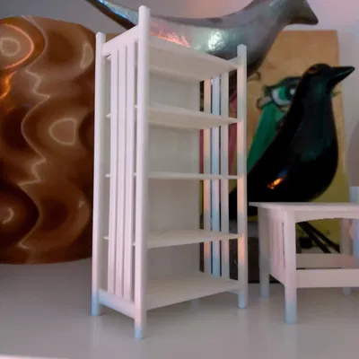 Kệ sách Mission/Craftsman tỉ lệ 1:12