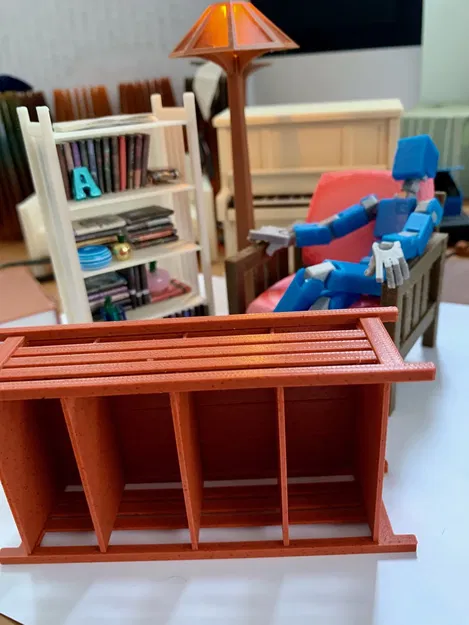 Kệ sách Mission/Craftsman tỉ lệ 1:12 - Image 4