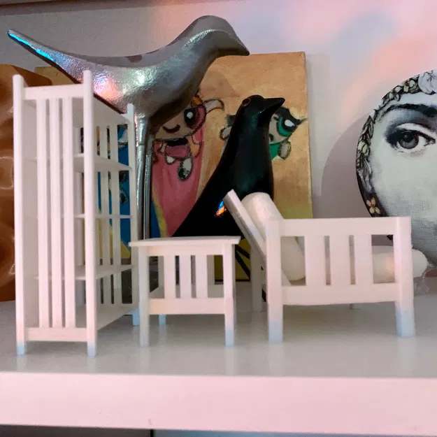 Kệ sách Mission/Craftsman tỉ lệ 1:12 - Image 5