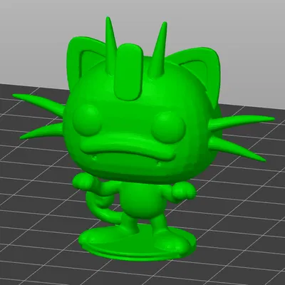 Mô Hình Meowth Pokémon Funko POP! 3D - In & Tô Màu Sáng Tạo