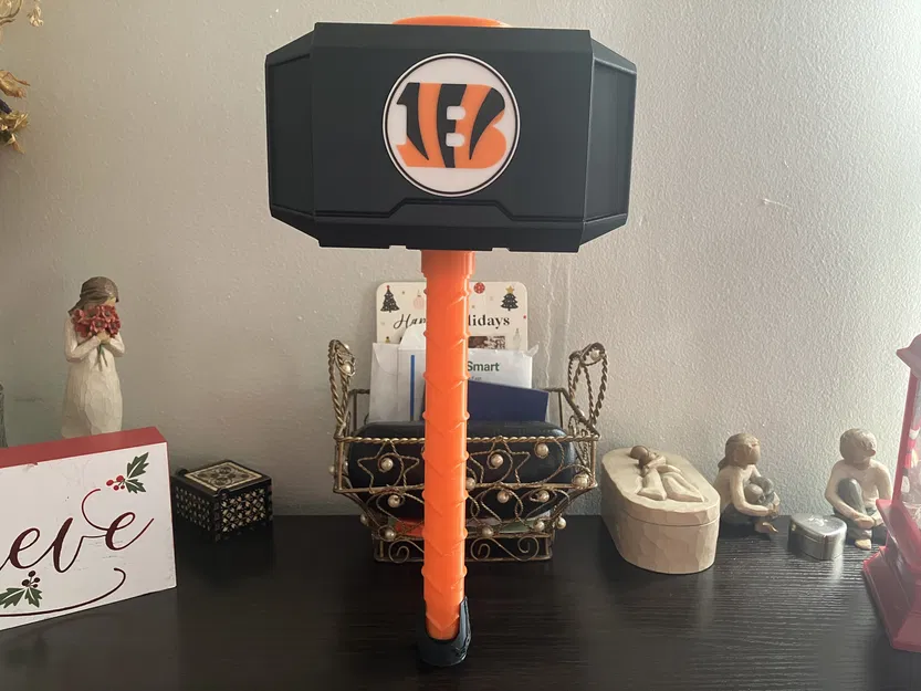 Mô Hình Búa Thor Phiên Bản Cincinnati Bengals Độc Đáo - Image 2