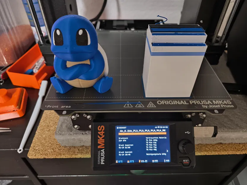 Mô Hình Squirtle In Màu Đa Vật Liệu (Không Cần Support) - Image 1