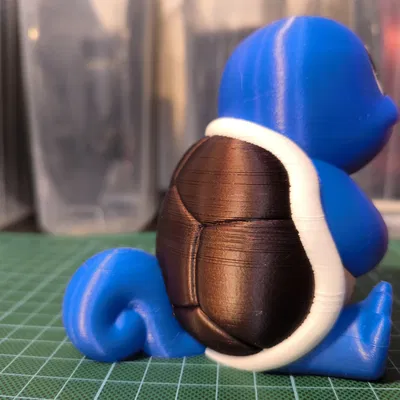 Mô Hình Squirtle In Màu Đa Vật Liệu (Không Cần Support)