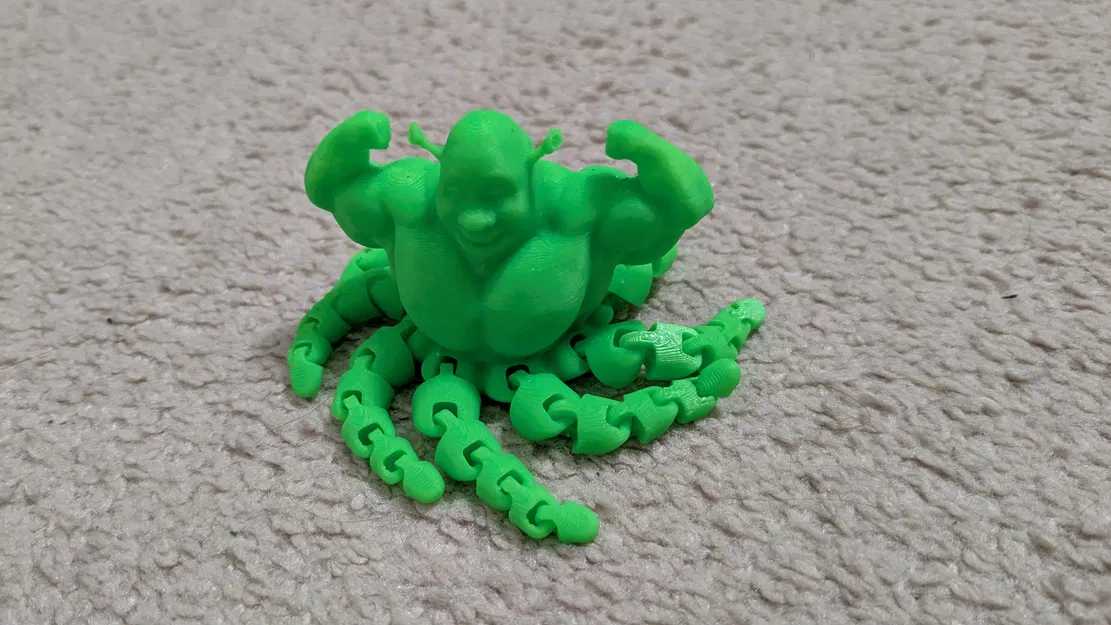 Shrek Tóp Tí Hổ - Mô Hình In 3D Print-in-Place Độc Đáo - Image 1