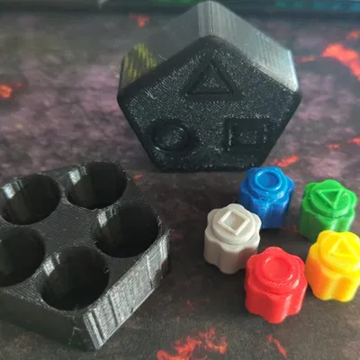 Bộ Đồ Chơi Gonggi (Kè Kè) Tự In 3D Kèm Hộp Chứa