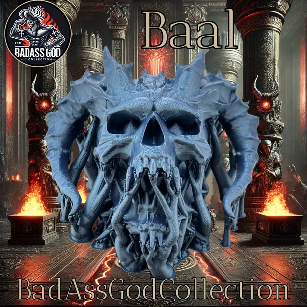 Baal Skull / Baal Schädel – Mô hình sọ Baal kèm bệ đỡ - Image 7