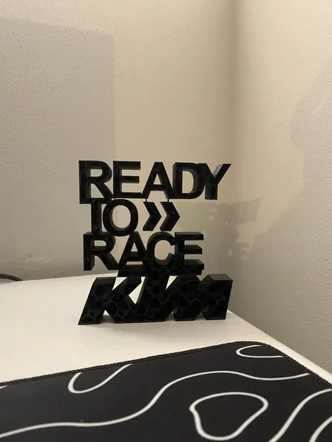 Mô Hình 3D "KTM Ready to Race" - Trang Trí Độc Đáo Cho Fan Tốc Độ - Image 1