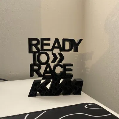 Mô Hình 3D "KTM Ready to Race" - Trang Trí Độc Đáo Cho Fan Tốc Độ