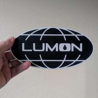 Logo Lumon Industries in 3D - Biểu Tượng Phim Severance