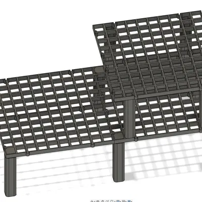 Vỉ trứng modular cho san hô (Modular coral egg crate)