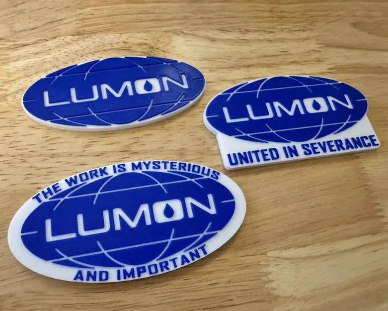 Bộ Logo Lumon Ind. (Severance) - Nam châm tủ lạnh Hot-Swap đa màu - Image 1