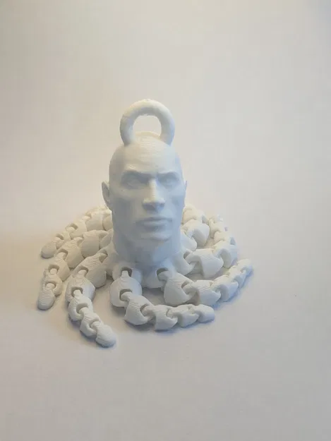 Móc Khóa Rocktopus 3D: Đầu "The Rock" Kết Hợp Bạch Tuộc - Image 1