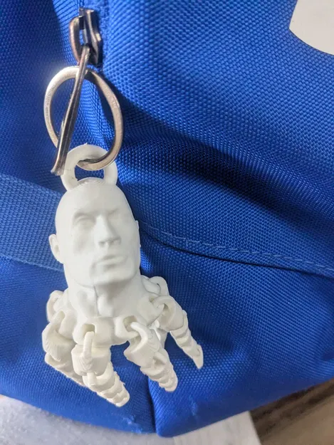 Móc Khóa Rocktopus 3D: Đầu "The Rock" Kết Hợp Bạch Tuộc - Image 2