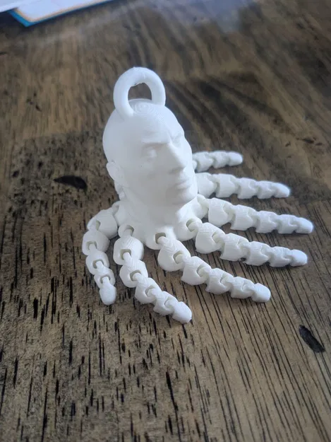 Móc Khóa Rocktopus 3D: Đầu "The Rock" Kết Hợp Bạch Tuộc - Image 3
