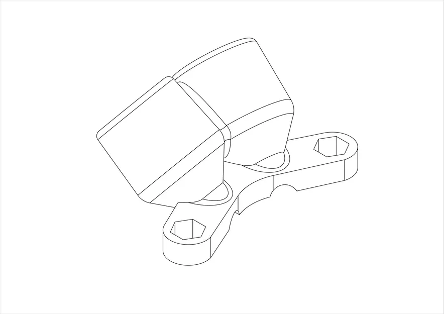 Ngàm gắn dual antenna DJI O4 cho ImpulseRC APEX EVO - Image 1