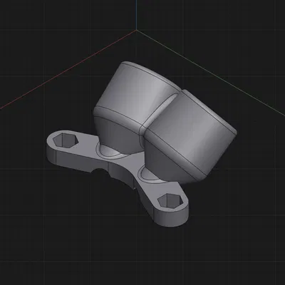 Ngàm gắn dual antenna DJI O4 cho ImpulseRC APEX EVO