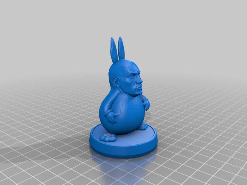 Tượng "Dwayne the Rock Chungus" - Mô Hình 3D Độc Đáo - Image 1