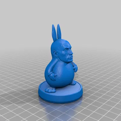 Tượng "Dwayne the Rock Chungus" - Mô Hình 3D Độc Đáo