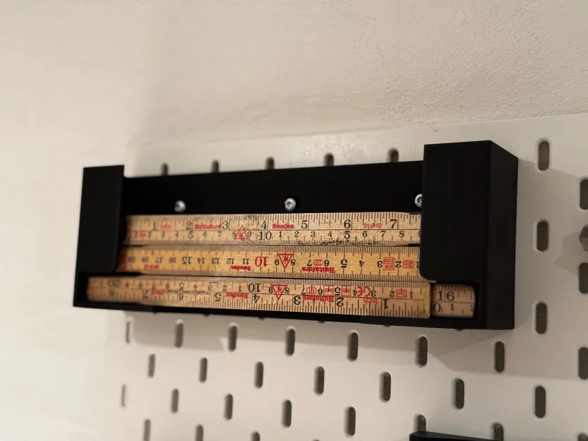 Bộ nhả thước gấp: gắn tường/T-slot/french cleat/IKEA Skadis - Image 3