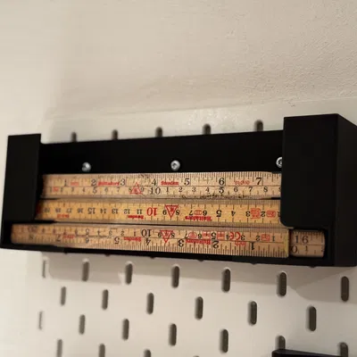 Bộ nhả thước gấp: gắn tường/T-slot/french cleat/IKEA Skadis