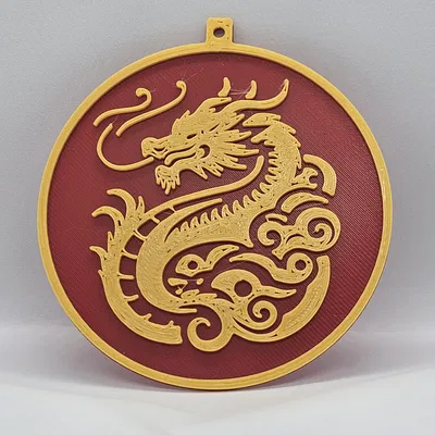 Móc Treo Trang Trí Rồng Vàng Đón Tết Giáp Thìn 2024