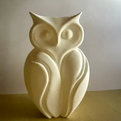 Tượng Cú Mèo (Owl Statue) In 3D Tối Giản