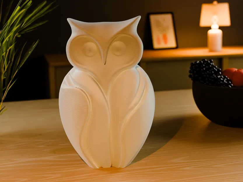 Tượng Cú Mèo (Owl Statue) In 3D Tối Giản - Image 2