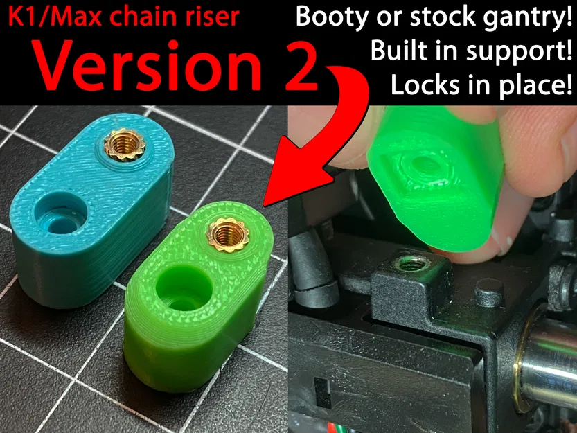 Creality K1 & K1 Max Chain Riser V2 - Image 1