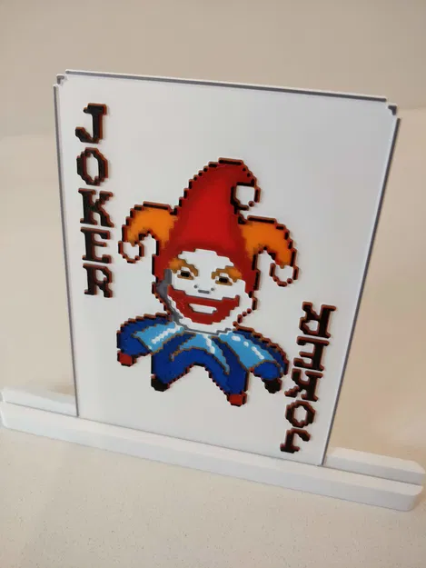 Mô Hình 3D Lá Bài Joker Balatro Pixel Art - Image 1