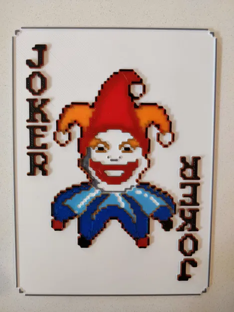 Mô Hình 3D Lá Bài Joker Balatro Pixel Art - Image 2