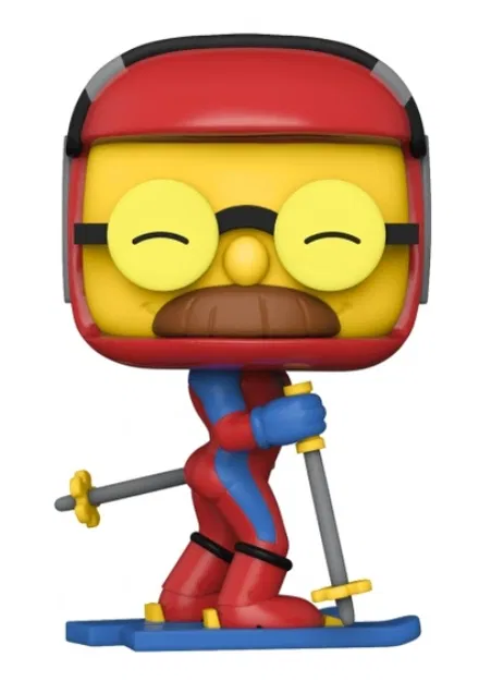 Mô Hình Ned Flanders "Stupid Sexy" Trượt Tuyết Funko Pop In 3D - Image 1