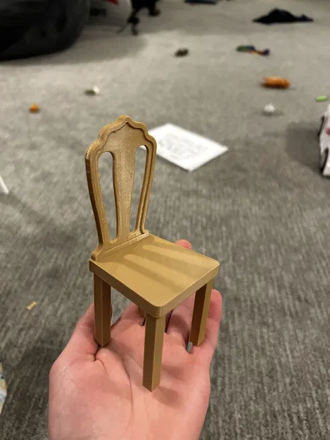 Ghế Búp Bê Barbie In 3D - Phiên Bản Dễ Lắp Ráp - Image 1