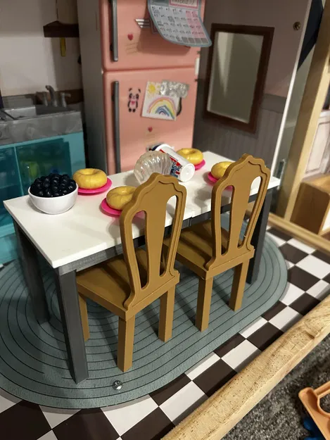 Ghế Búp Bê Barbie In 3D - Phiên Bản Dễ Lắp Ráp - Image 2