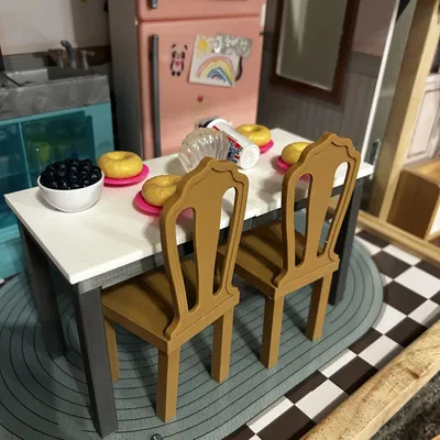 Ghế Búp Bê Barbie In 3D - Phiên Bản Dễ Lắp Ráp