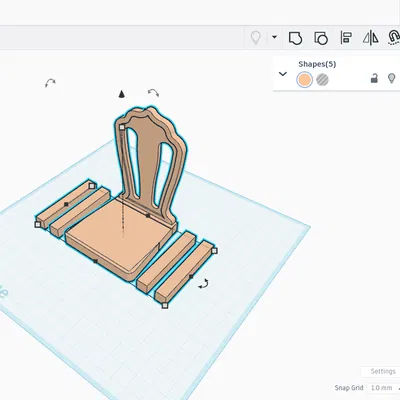 Ghế Búp Bê Barbie In 3D - Phiên Bản Dễ Lắp Ráp