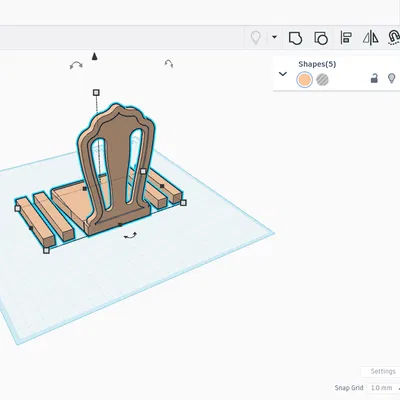 Ghế Búp Bê Barbie In 3D - Phiên Bản Dễ Lắp Ráp